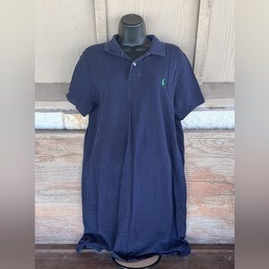 Ralph Lauren Sport dress size xl navy blue with green polo symbol